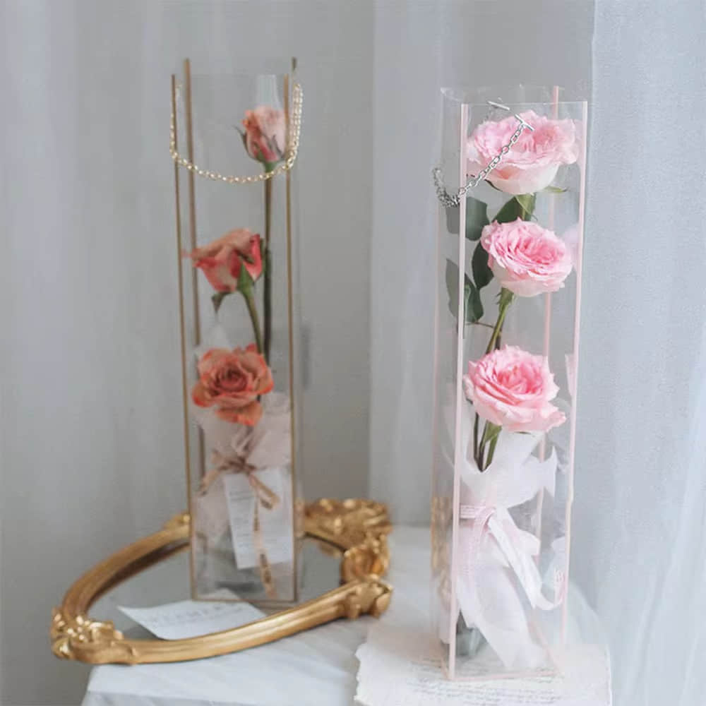 Clear PVC Single Flower Bag