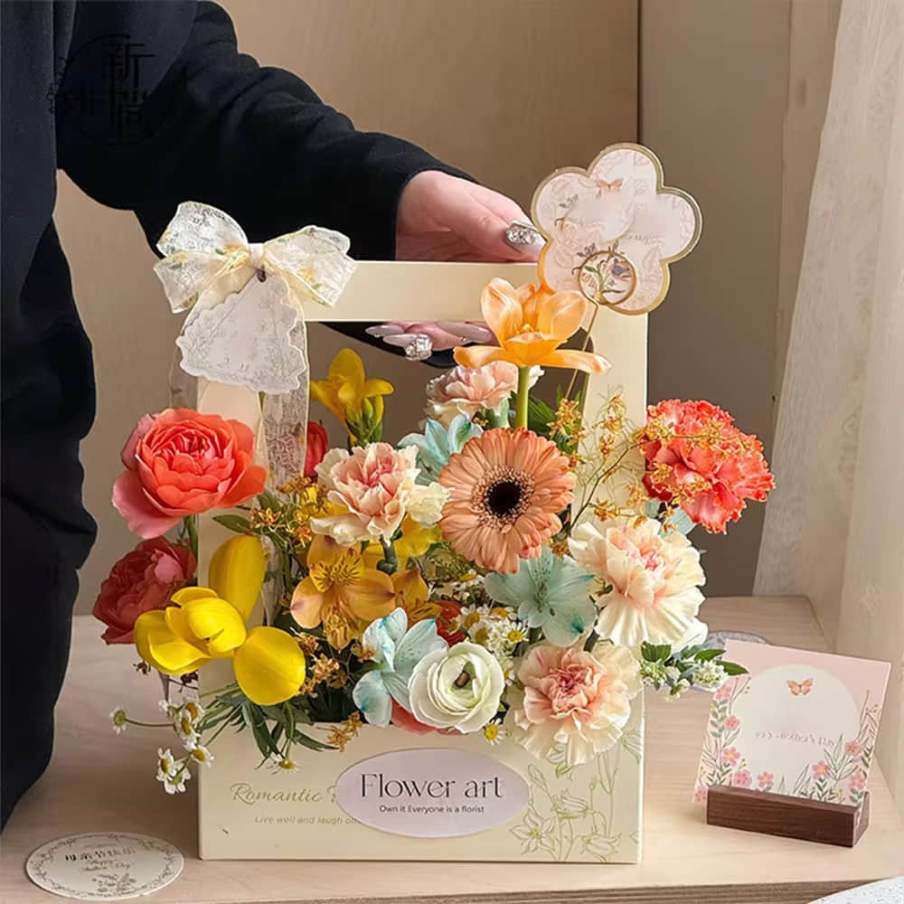 Paper Window Bouquet Bags | Kraft Paper Floral Bags With Window |Floratural