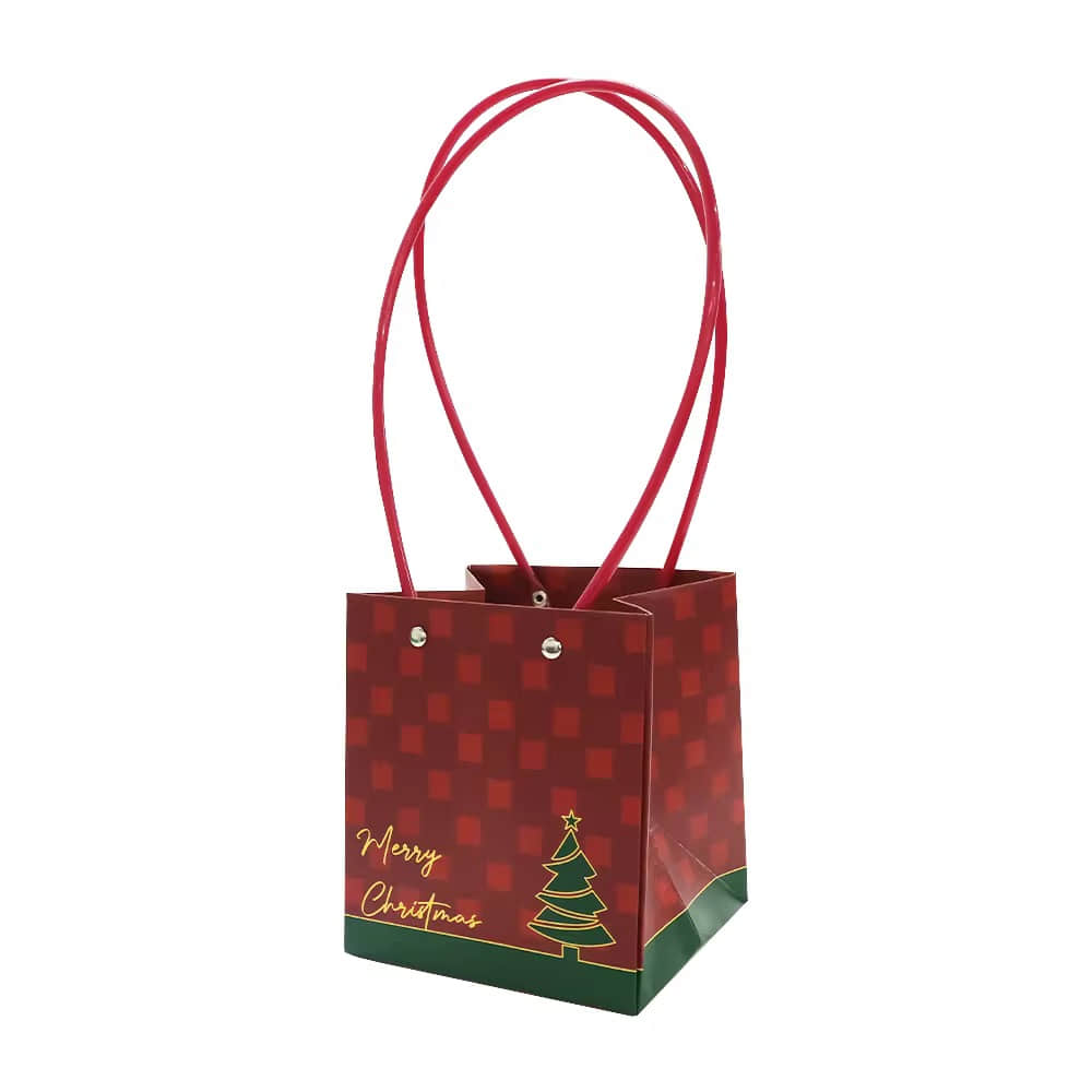 Christmas Floral Packaging | Holiday Xmas Flower Bouquet Bags | Floratural