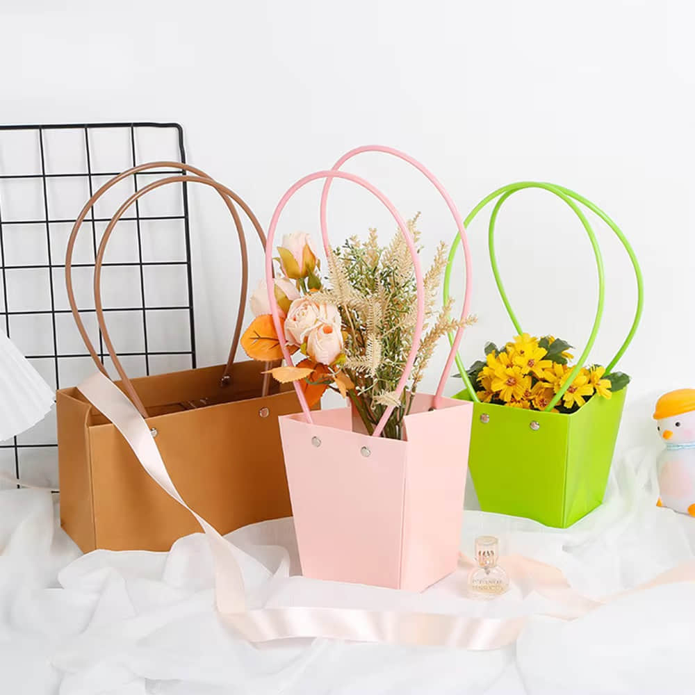 Trapezoid Waterproof Flower Tubes | Floral Tube Packaging Wholesale | Floratural