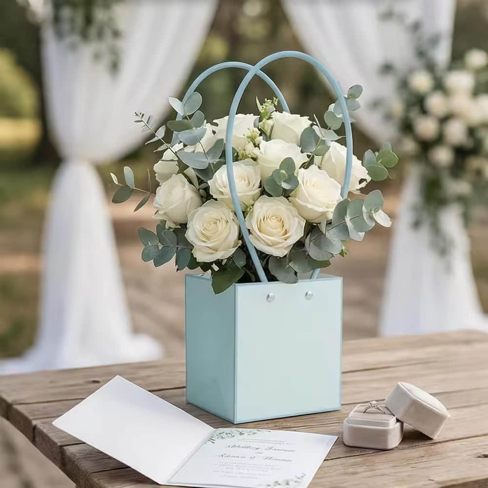 Square Waterproof Flower Tubes | Square Floral Packaging Tubes | Floratural