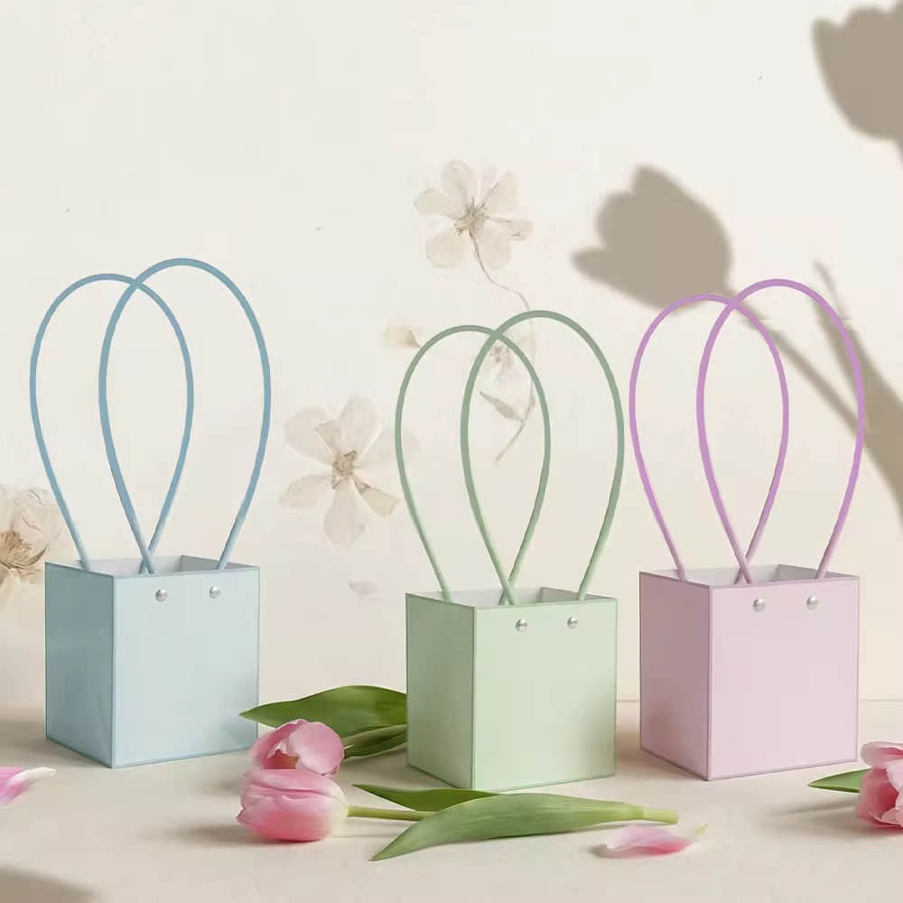 Square Waterproof Flower Tubes | Square Floral Packaging Tubes | Floratural