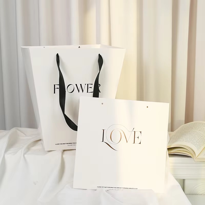 350g Thickened Kraft Paper Flower Handbag