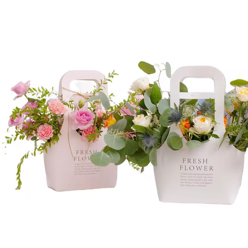 Elegant Carry Bag for Floral Arrangement Flower Bouquets