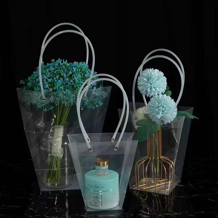 Transparent Durable PP Flower Gift Bag 