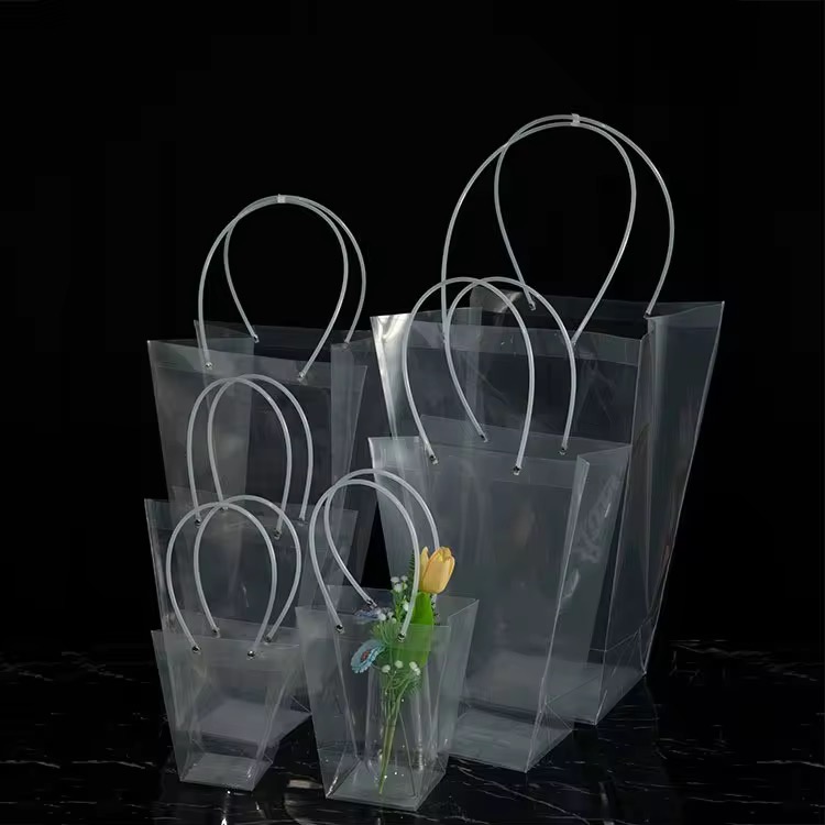Transparent Durable PP Flower Gift Bag 
