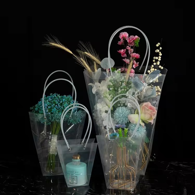 Transparent Durable PP Flower Gift Bag 