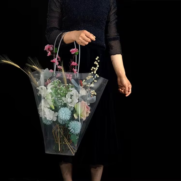 Transparent Durable PP Flower Gift Bag 