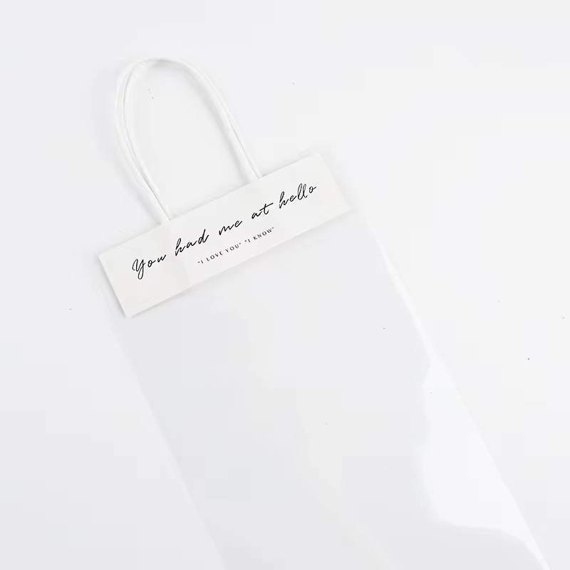 Recyclable PVC Clear Bag For Flowers Gift Waterproof Wholesale