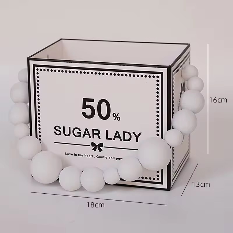 OEM Custom INS Style Portable Foldable Handheld Bag Gift Box For Flower Bouquet